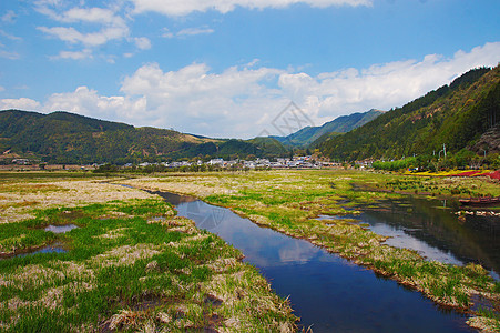 腾冲公园腾冲北海湿地公园背景