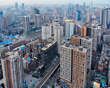 俯瞰城市高楼图片