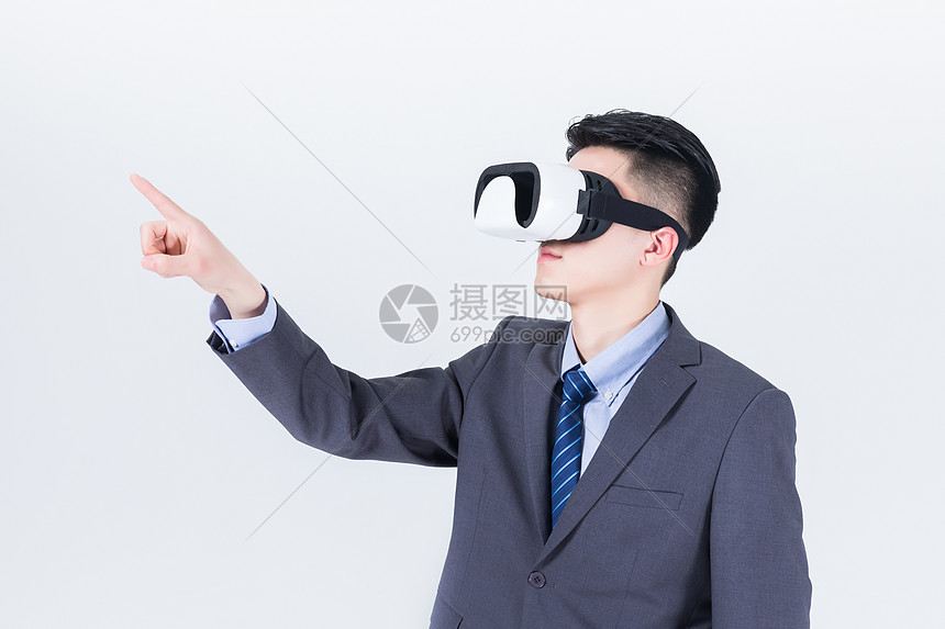 男性商务VR眼镜图片