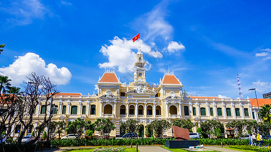 维也纳市政厅越南胡志明市政厅背景