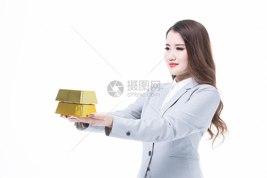 女性白领金融理财图片