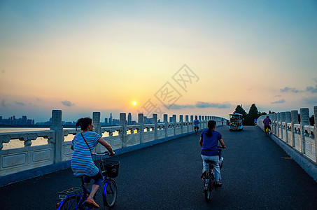 武汉东湖绿道美景高清图片