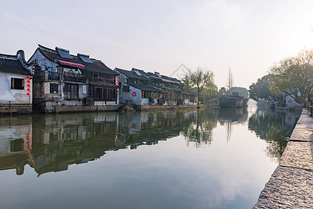 古镇风景江南水乡西塘古镇背景