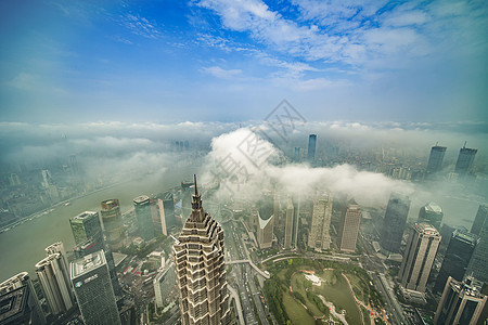 上海环球观光厅休闲高清图片素材