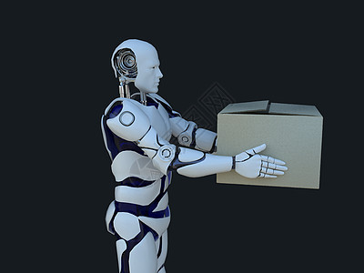 机器人物流运输未来科技高清图片素材
