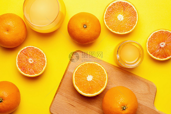 新鲜脐橙橙子橙汁维生素C图片