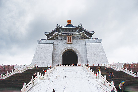 台湾景点台湾台北中正纪念堂背景