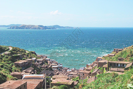 东极岛海景舟山东极岛东福山背景