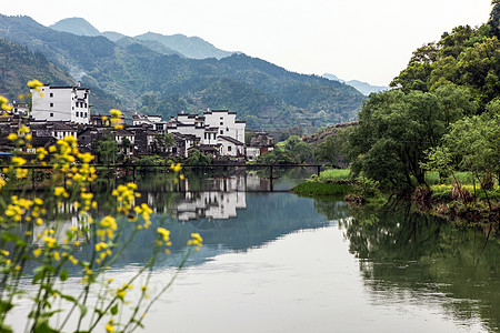 婺源李坑风景月亮湾高清图片