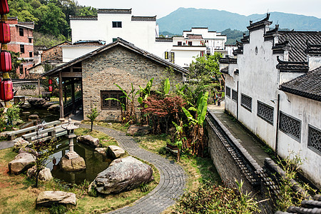 田园风景婺源李坑背景