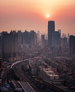 现代城市夜景图片