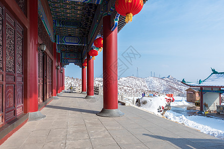 威海仙姑顶风光背景