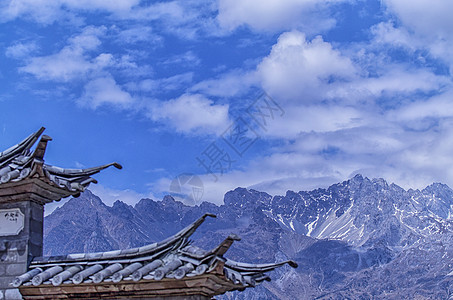 玉龙雪山索道丽江玉龙雪山背景