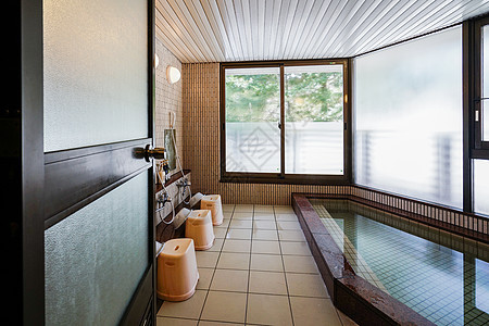 日式澡堂旅游体验高清图片素材