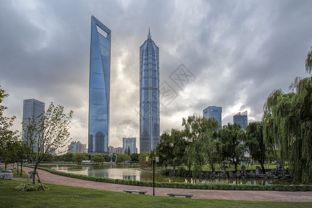 上海陆家嘴绿地风景高清图片