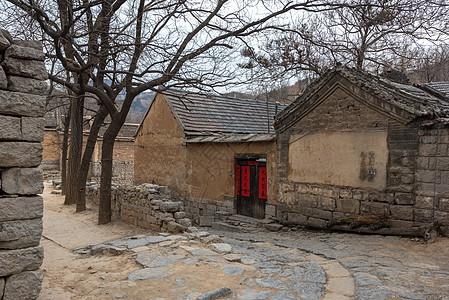 济南章丘朱家峪古村背景图片