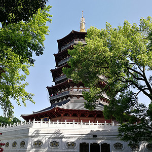 西湖雷峰塔图片