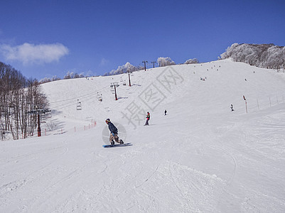 高山滑雪梅池高原滑雪场背景