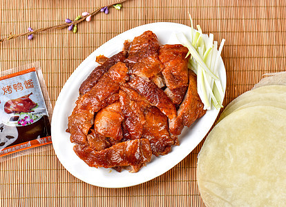 北京烤鸭美味高清图片素材