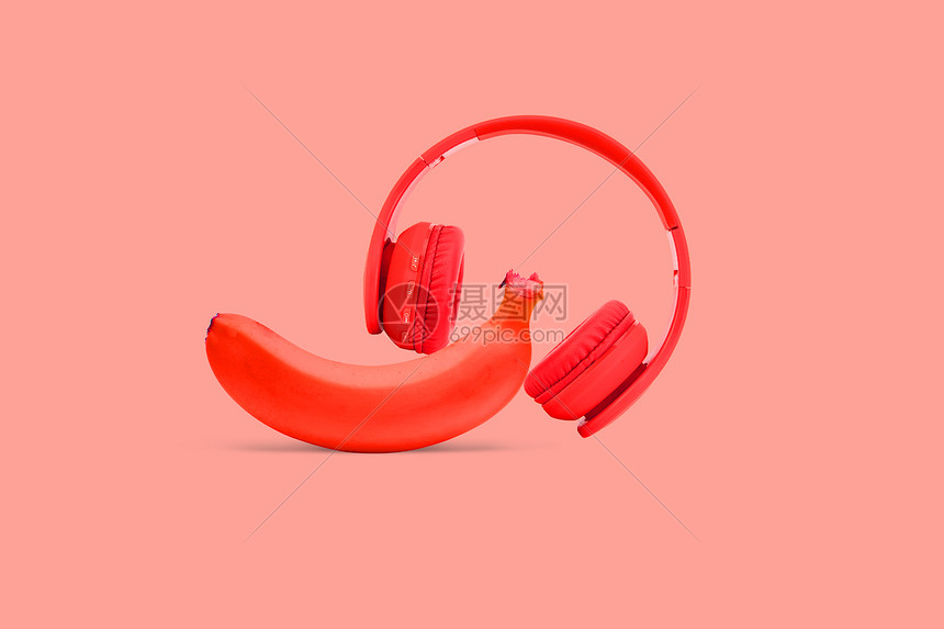 香蕉耳机图片