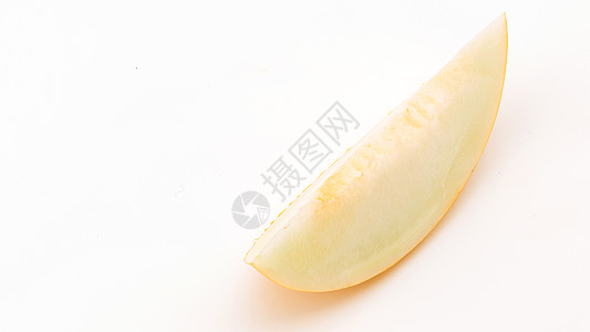 一片切开的香瓜高清图片