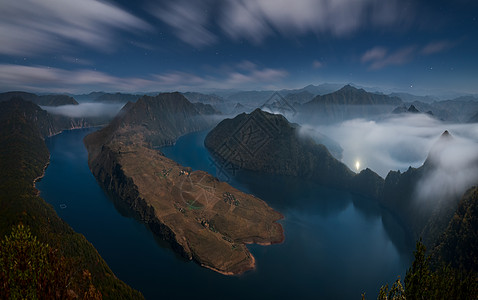 乾坤湾美景背景