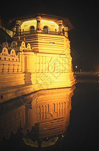 斯里兰卡寺庙斯里兰卡古城康提佛牙寺背景