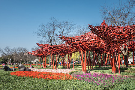 上海静安雕塑公园《火焰》图片