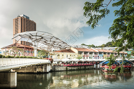 新加坡克拉码头背景