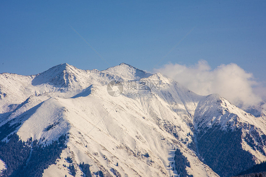 新疆天山雪峰图片