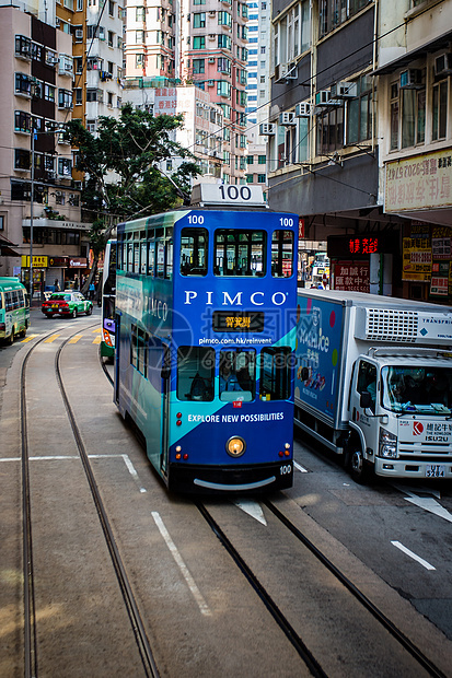 香港有轨电车图片