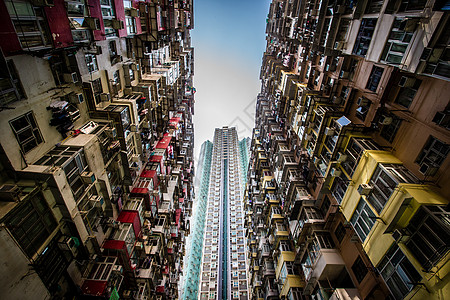 古典与现代香港鲗鱼涌背景