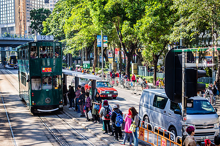 特色建筑香港街道背景