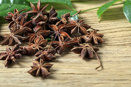 芸香科植物佐料中的八角茴香背景