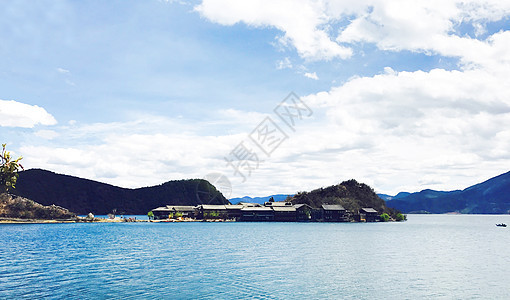 泸沽湖景图片