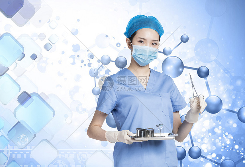 健康医疗护士科研图片