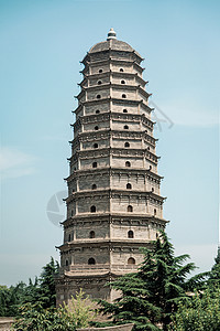 陕西宝鸡市法门寺真身舍利宝塔图片