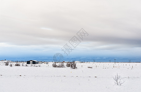 白雪地北欧冰岛背景