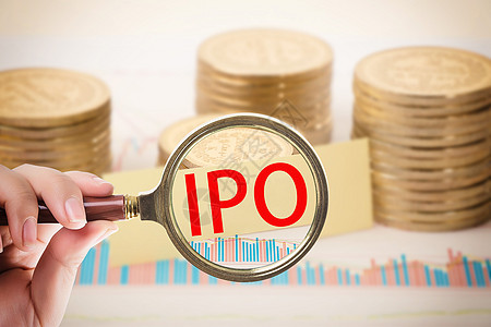 IPO 钱币上的IPO高清图片