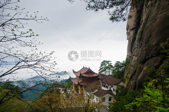 九华山春景图片