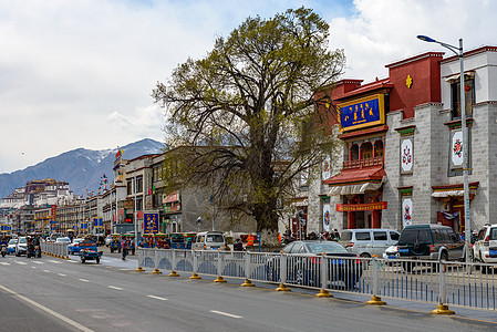 西藏街景图片