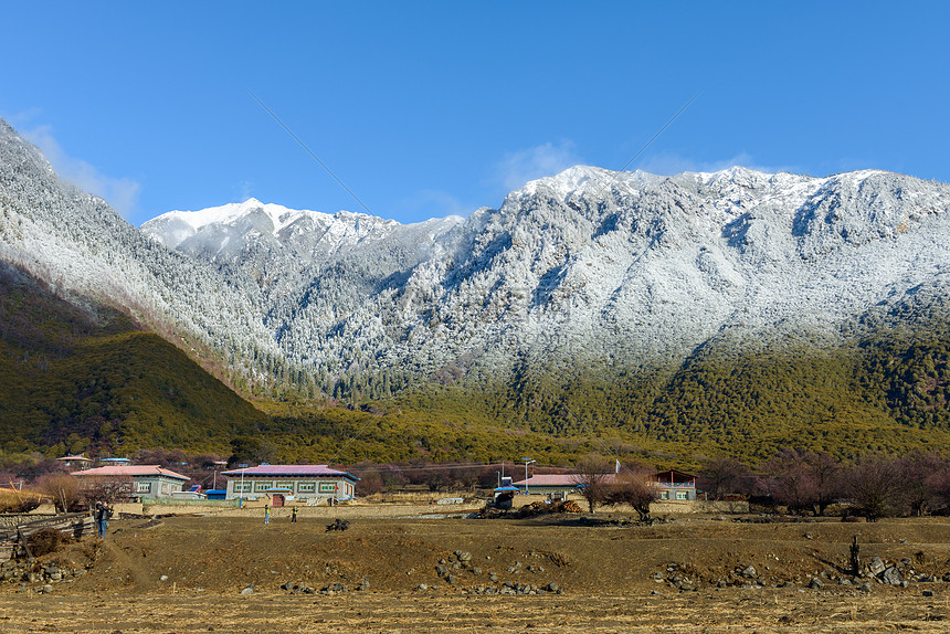 林芝雪山图片