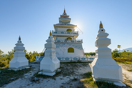 新疆温泉县白塔背景