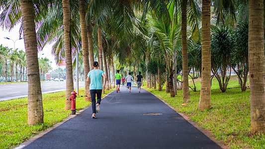 跑步运动海南海口运动跑步背景