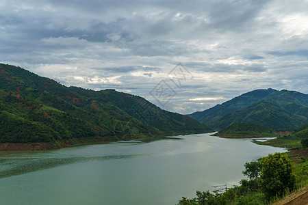 云南风情云南澜沧江背景