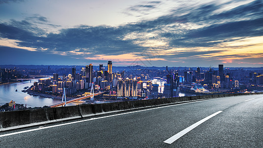 重庆城市道路背景背景