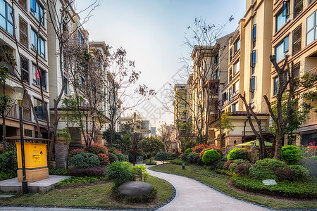 海景洋房洋房别墅住宅背景