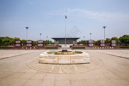 嘉兴革命历史纪念馆圣火台背景图片