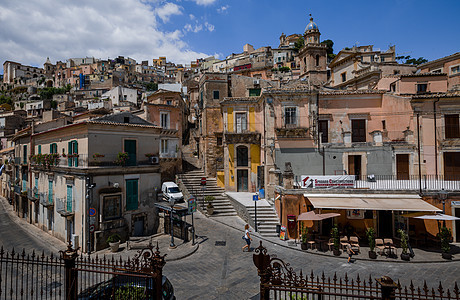 意大利西西里岛古城风光城市建筑高清图片素材
