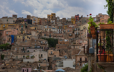 意大利西西里岛古城风光建筑高清图片素材
